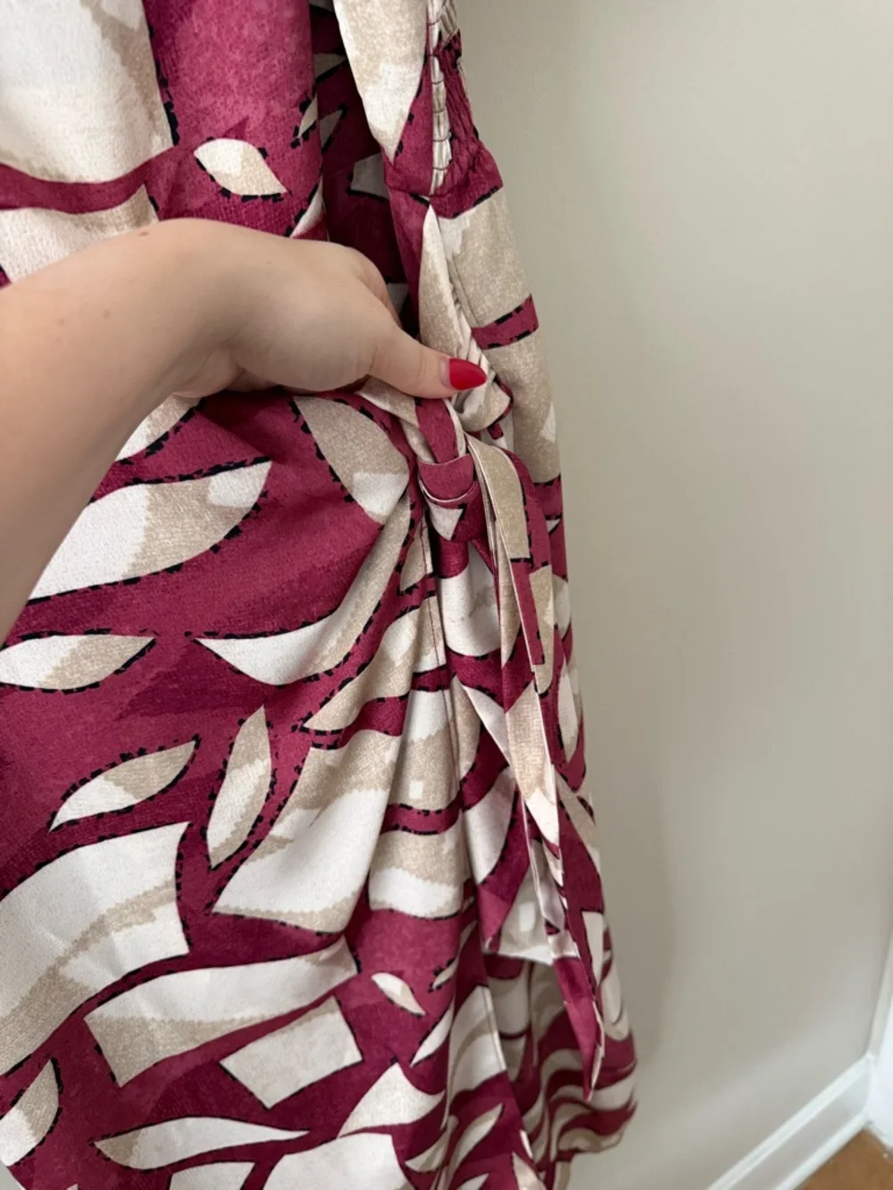 NWT - Nic + Zoe - Shadow Blocks Dress - Red Multi - Picture 10 of 15